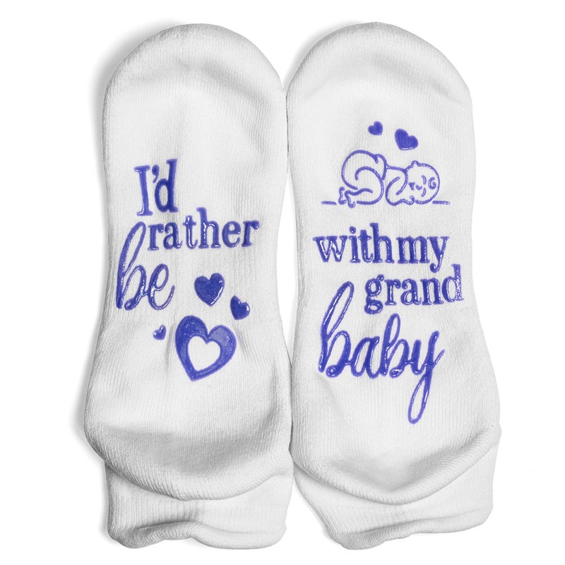 Lavley Funny Grandparent Socks - Gift For Grandmas & Expecting Grandparents (I'd Rather Be) One Size - Image 3